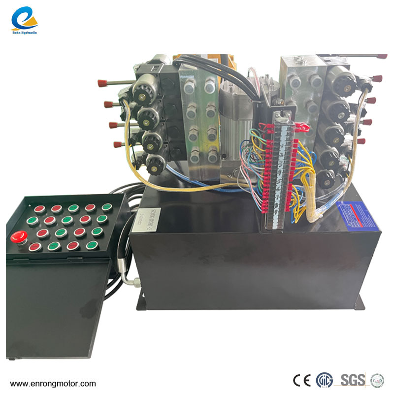 24V 1.5KW 9バルブ油圧パワーユニット
